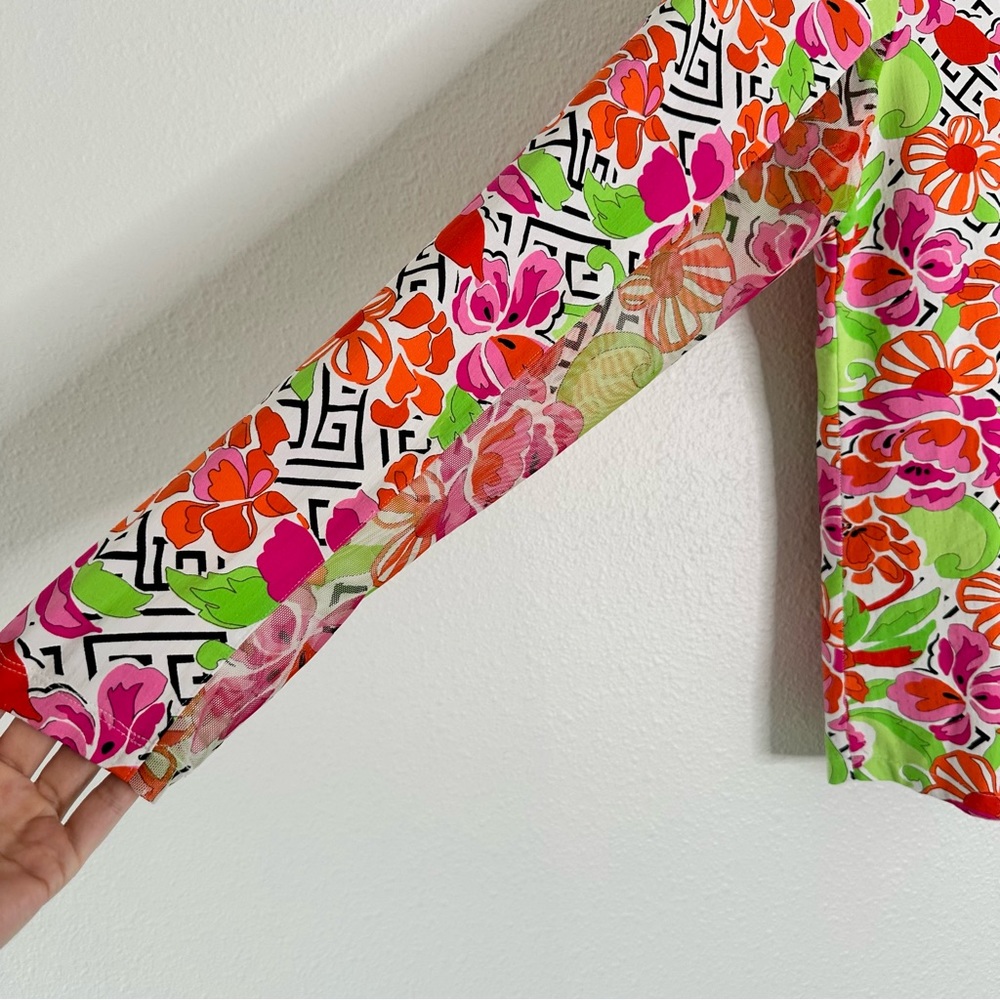 Ibkul Printed Tunic Top Floral XL - Picture 4 of 7